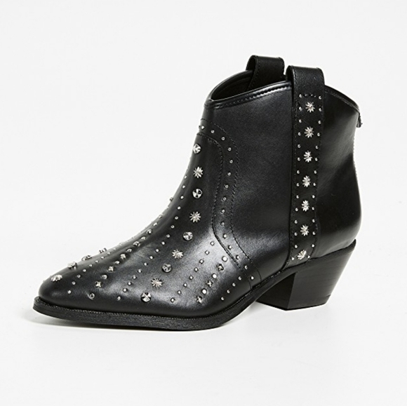 Western Inspired Sam Edelman Star Studded Booties - Picture 2 of 7
